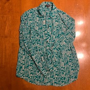 Patterned Button Down Shirt